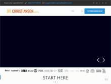 Tablet Screenshot of drchristianson.com